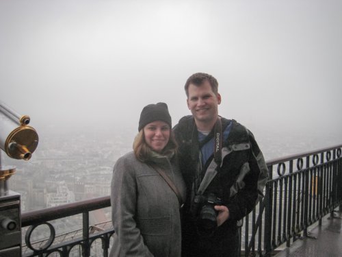 Julia and me at the Eiffel Tower